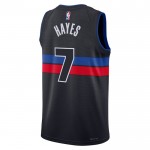 Maillot NBA Detroit Pistons Killian Hayes 7 Jordan 2022-23 Statement Edition Noir Swingman - Homme